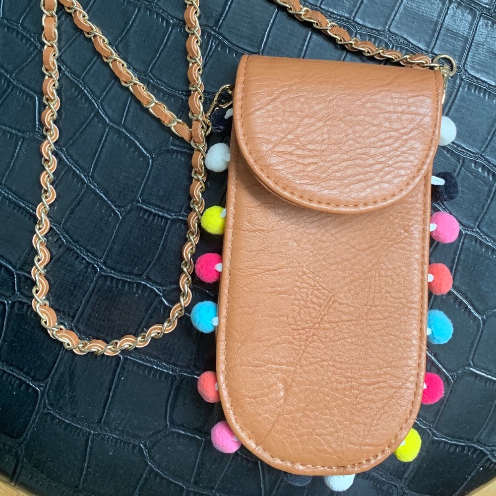 Pom Pom Cross Body Purse